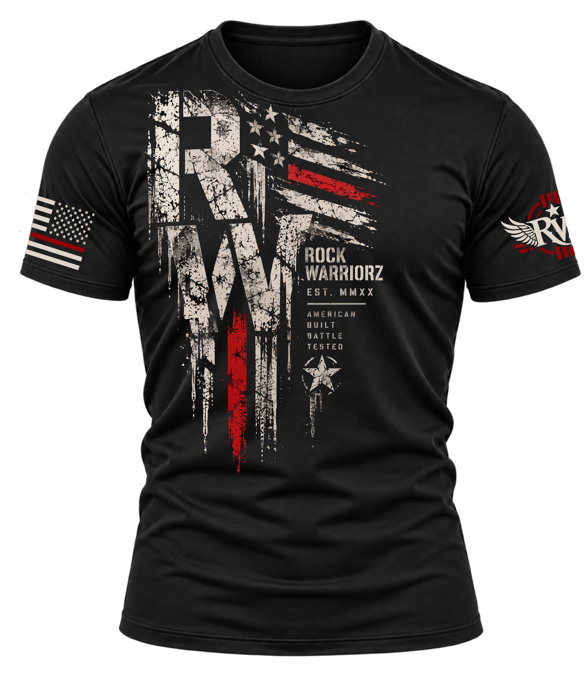 Rock Warriorz RW Flag Logo