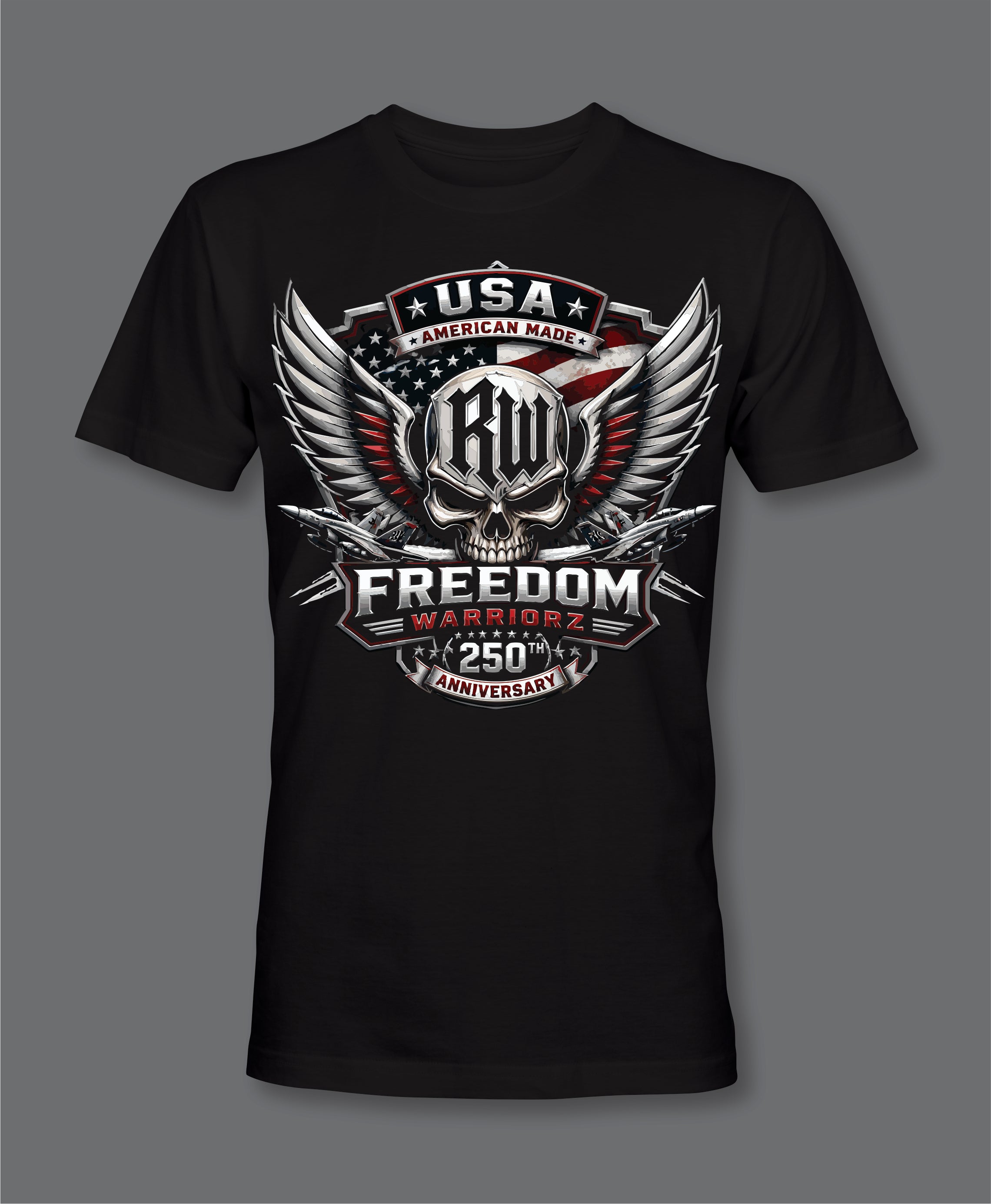 RW Freedom Warriorz Front Logo T-Shirt