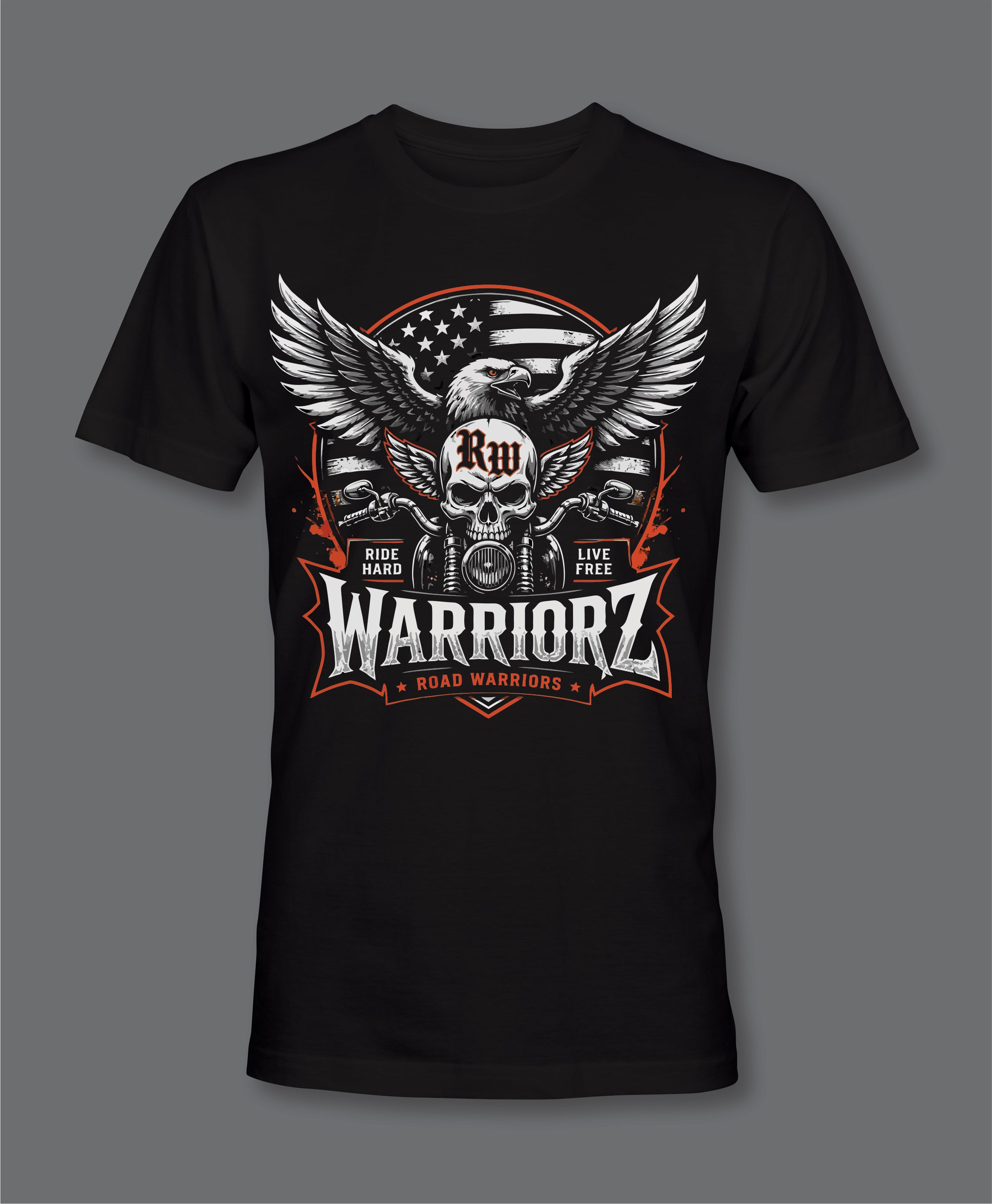 RW Road Warriorz Front Logo T-Shirt