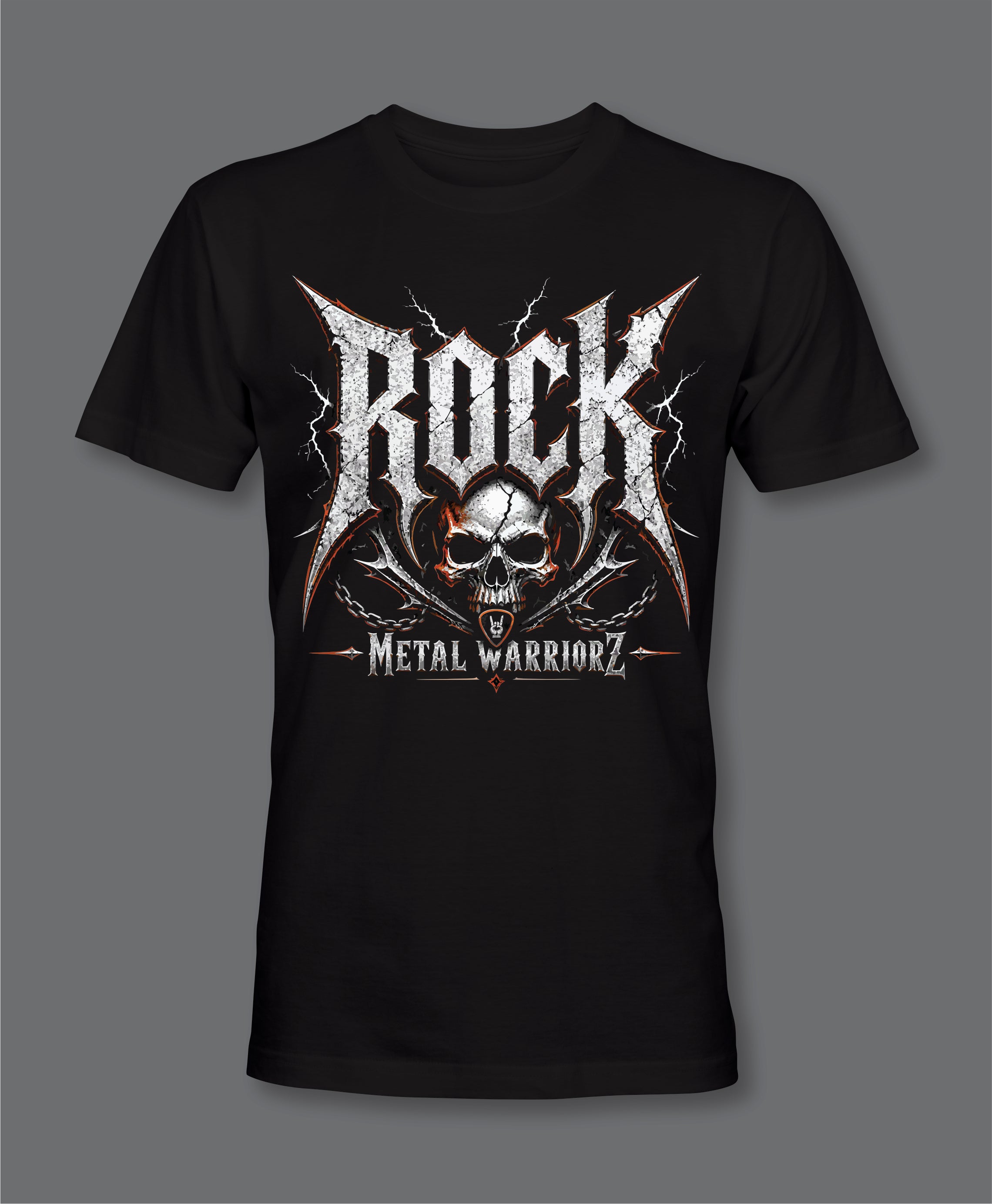 RW Rock Metal Warriorz Front Logo T-Shirt