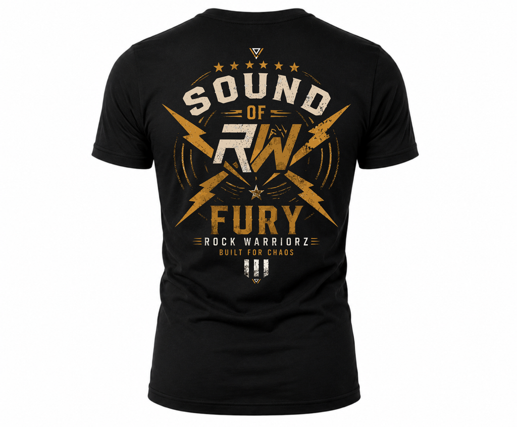 Rock Warriorz Sound of Fury Black T-Shirt