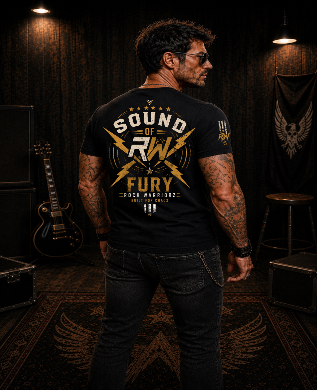 Rock Warriorz Sound of Fury Black T-Shirt