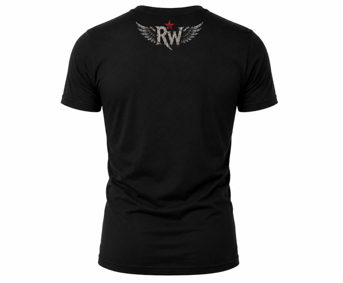 Rock Warriorz Angel Saint Black T-Shirt