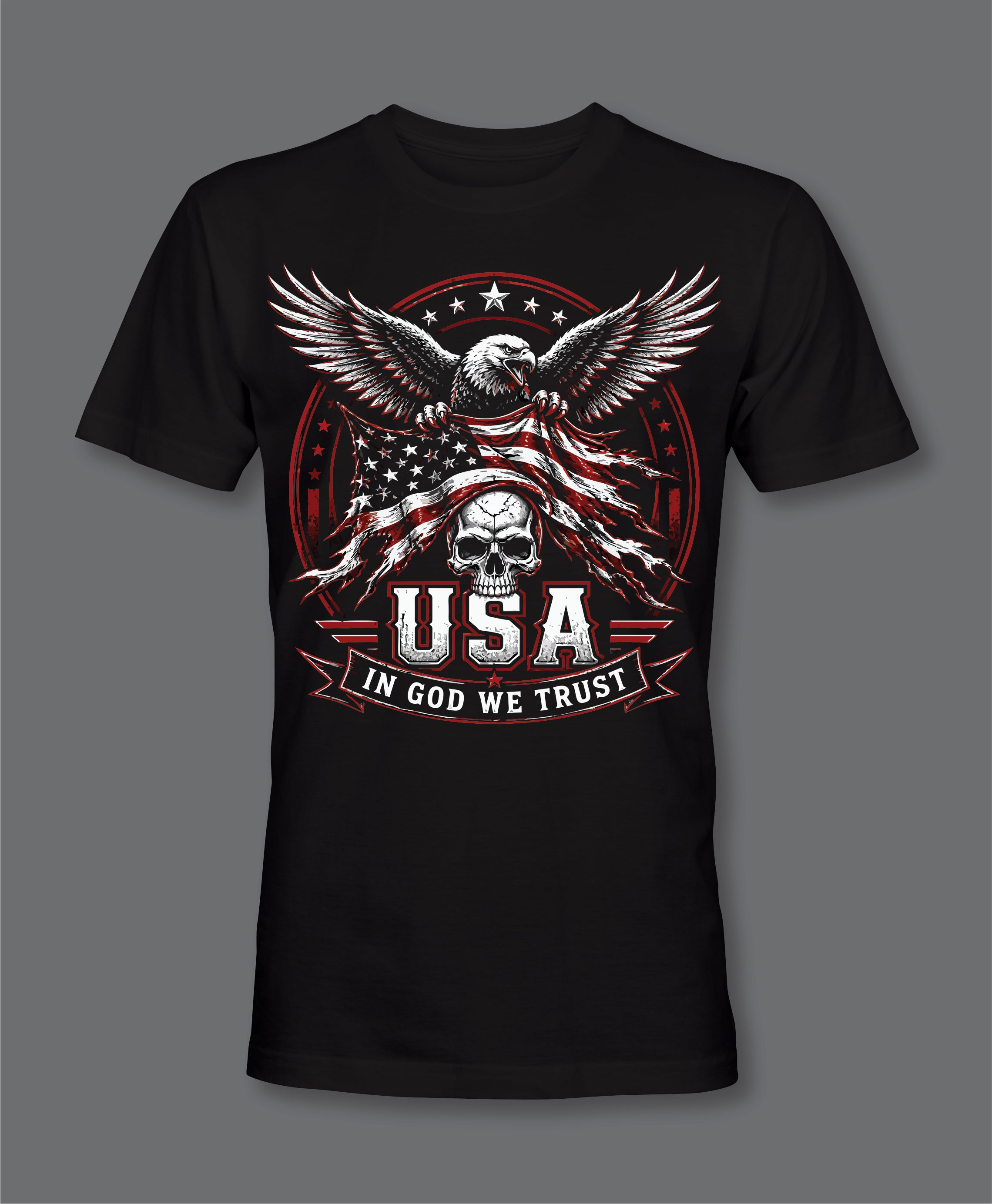 RW USA In God We Trust Front Logo T-Shirt