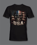 RW USA Front Logo Skull T-Shirt