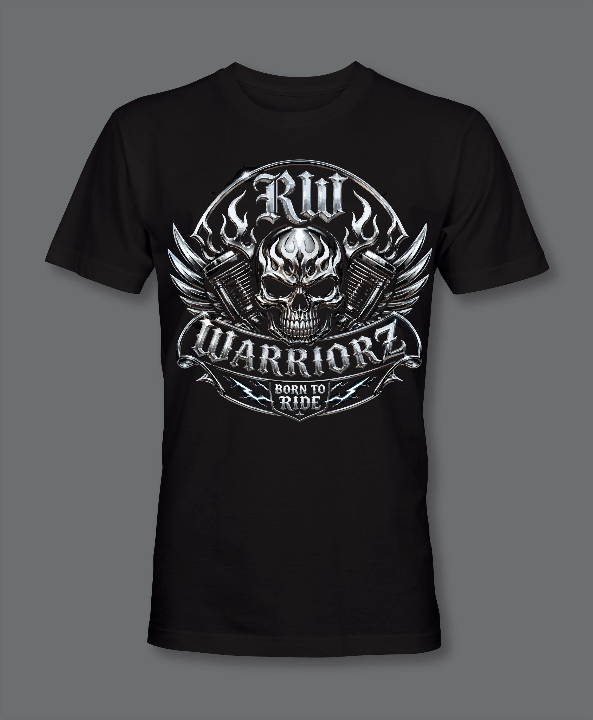 RW Warriorz Front Logo Motorcycle T-Shirt