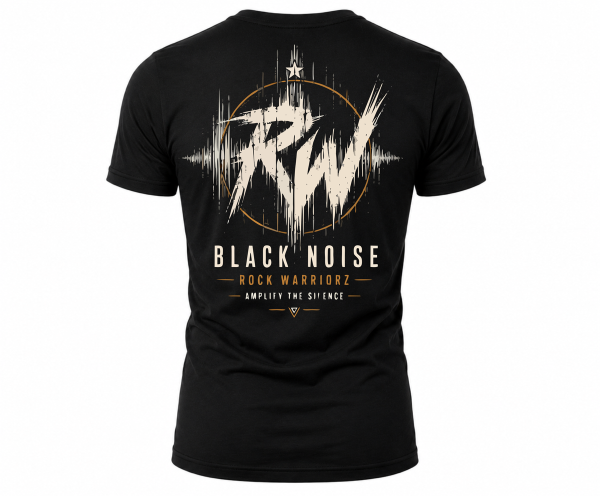 Rock Warriorz Black Noise Black T-Shirt