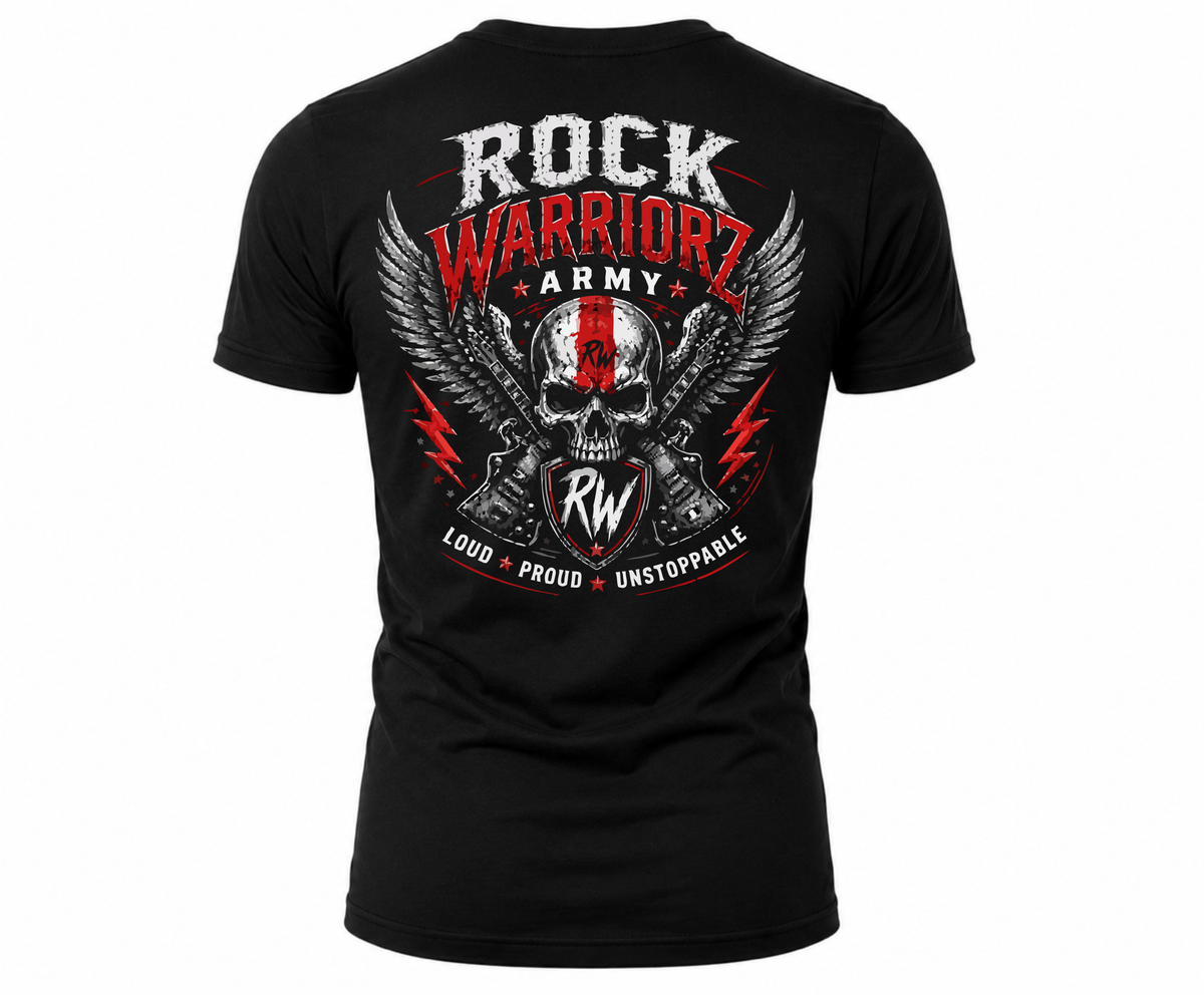 Rock Warriorz Army Black T-Shirt