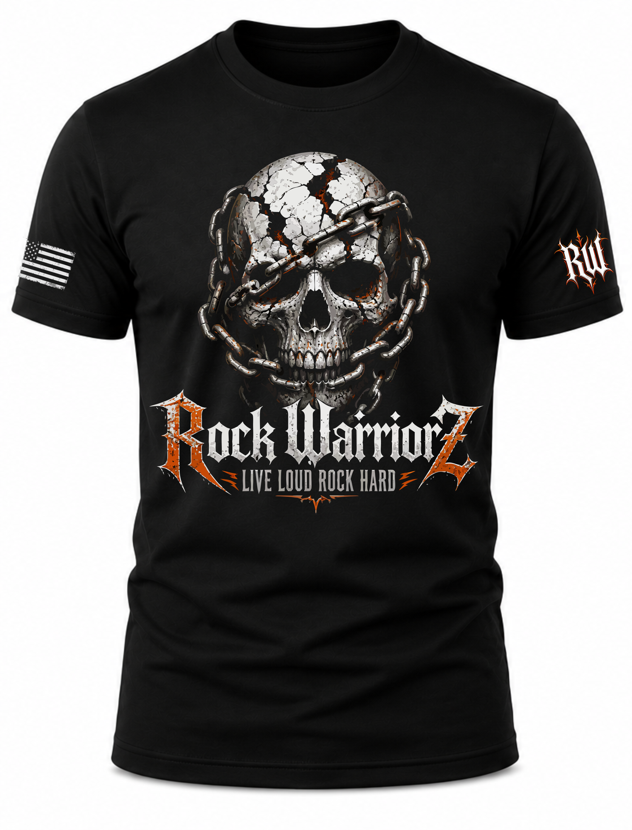 Rock Warriorz Live Loud Rock Hard T-Shirt