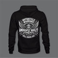 RW Motorcycle Warriorz Front, Back and Left and Right Sleeve Logo
