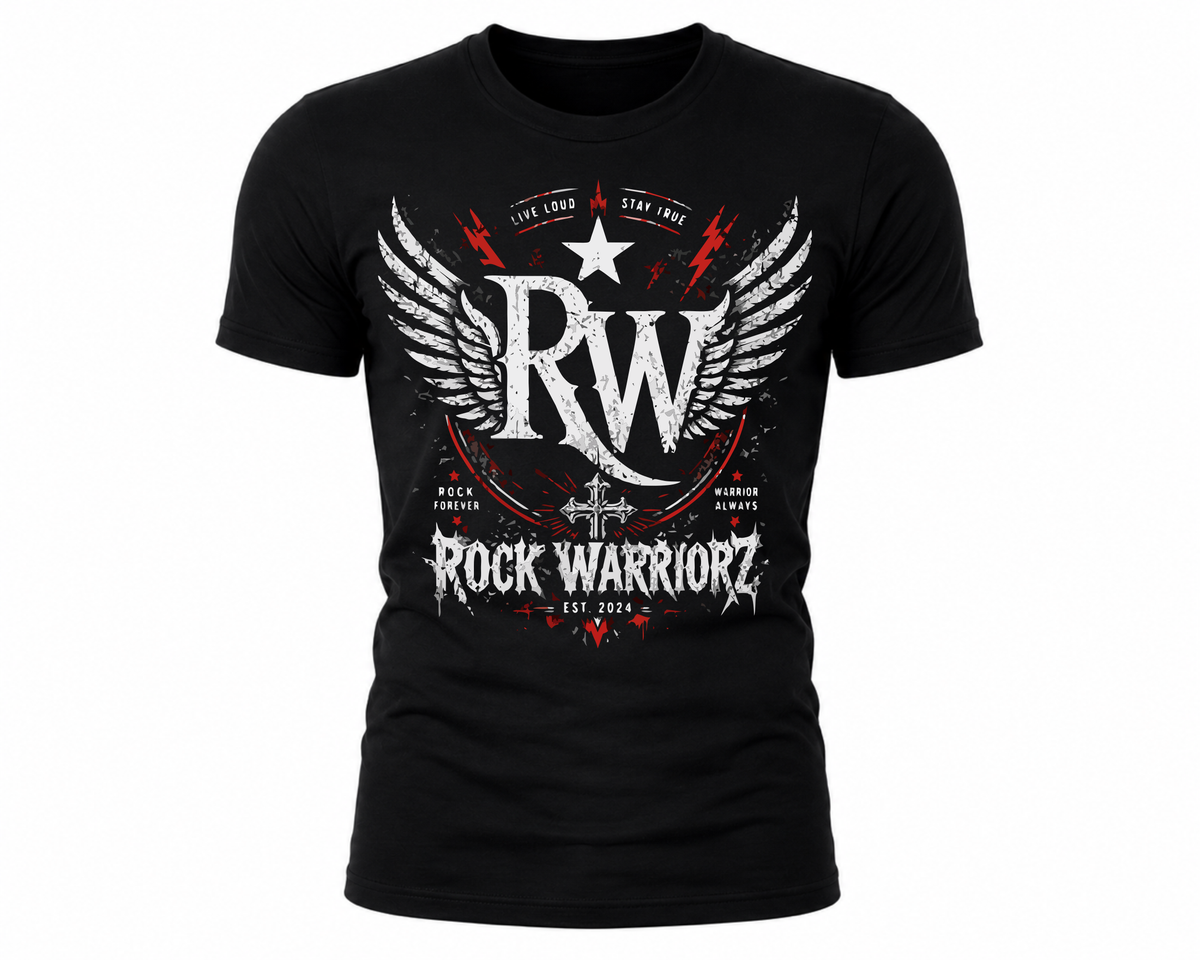 Rock Warriorz RW Winged Black T-Shirt