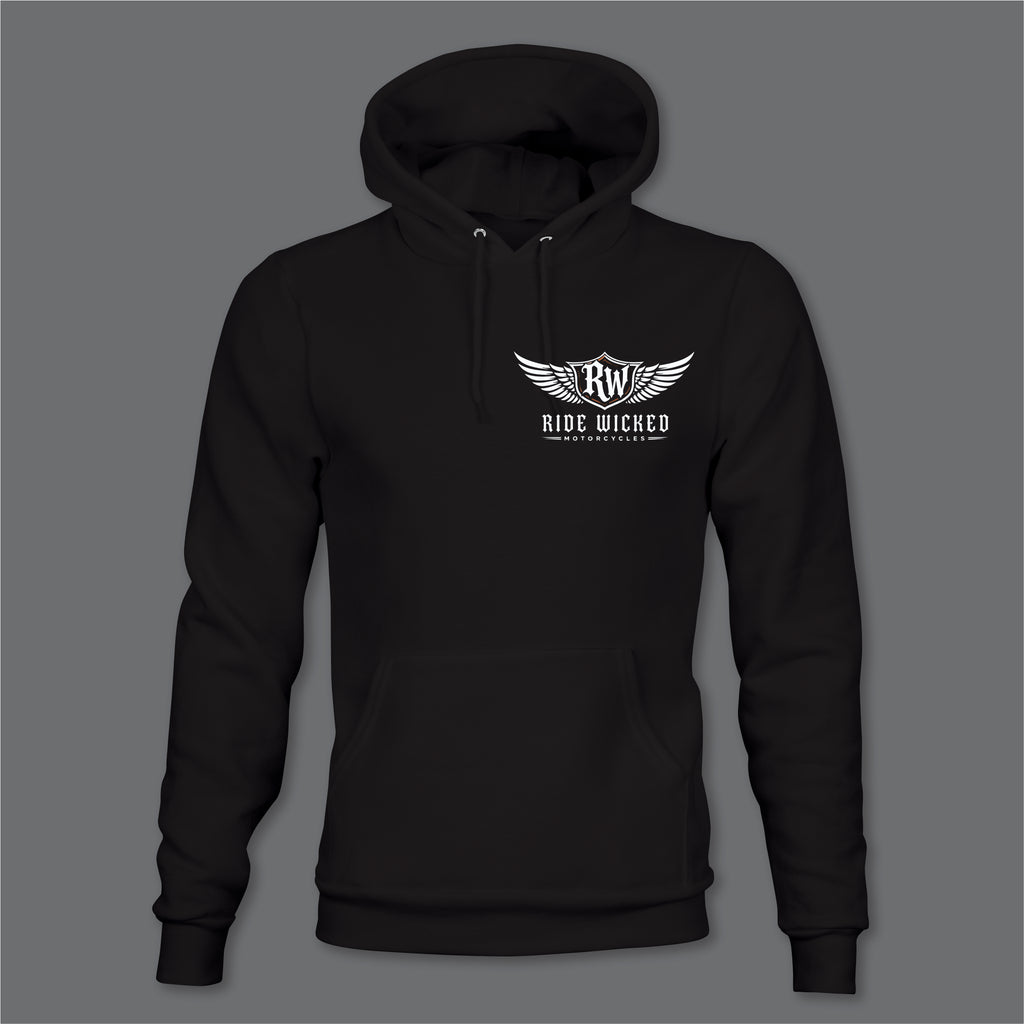 RW Motorcycle Warriorz Front, Back and Left and Right Sleeve Logo