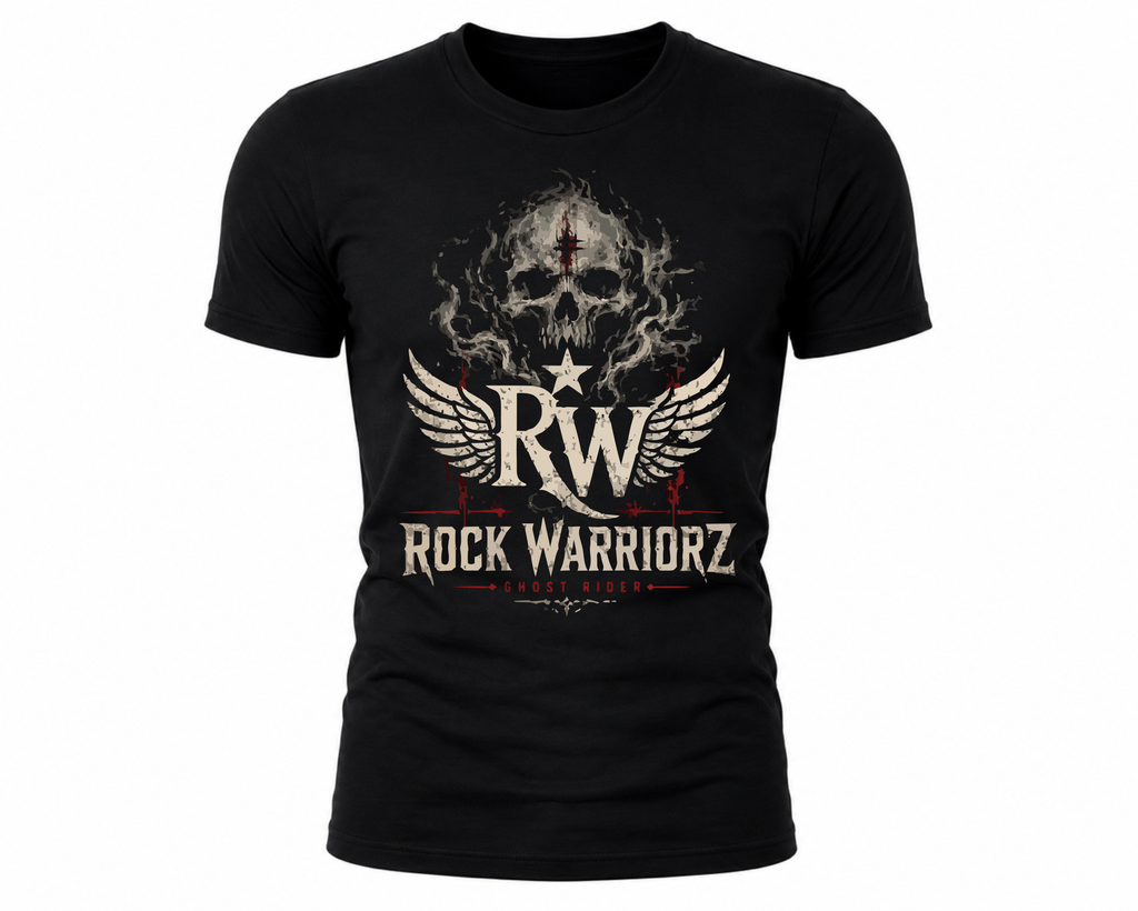 Rock Warriorz Ghost Rider Black T-Shirt