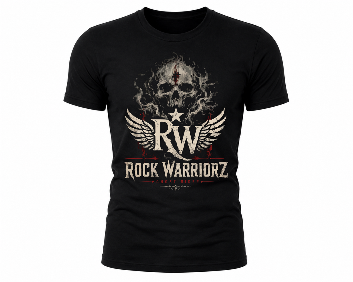 Rock Warriorz Ghost Rider Black T-Shirt