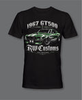 RW Customs 1967 GT500 Mustang Front Logo T-Shirt