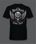 RW Rock Hard Live Fast Front and Back Logo