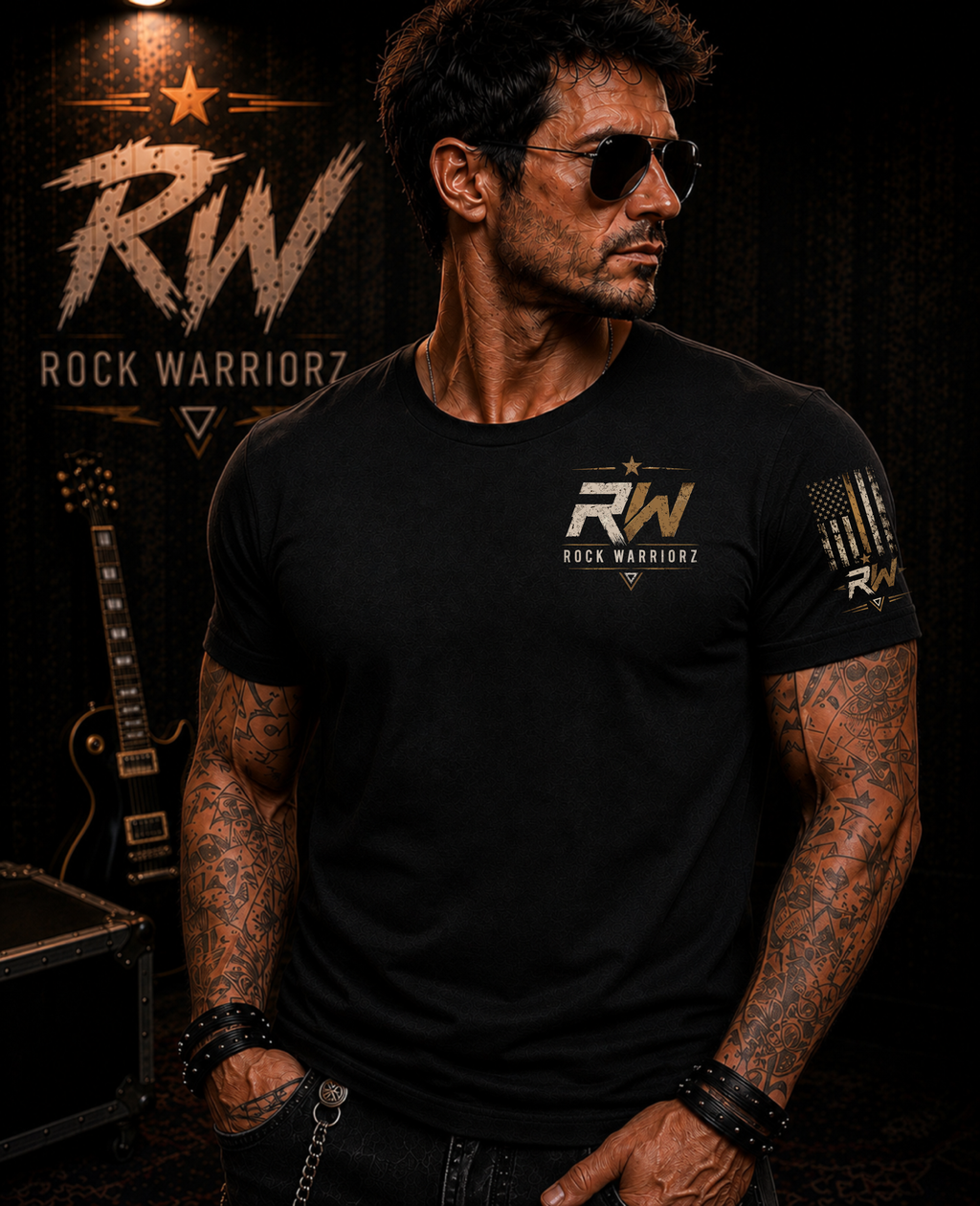 Rock Warriorz Unbroken Black T-Shirt