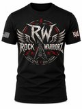 Rock Warriorz RW Guitar Wings Live Loud Black T-Shirt