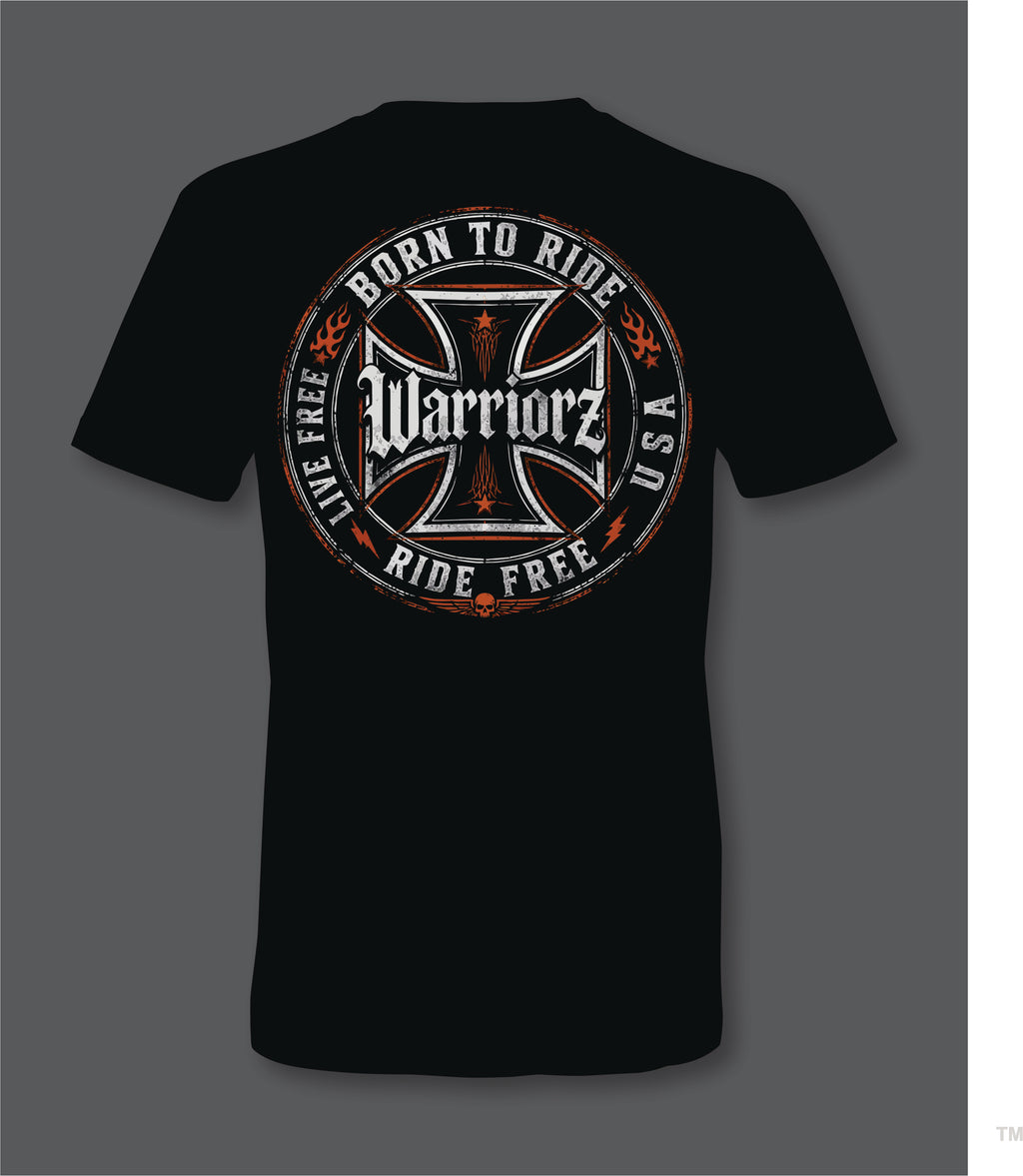 Motorcycle Warriorz Front and Back Logo