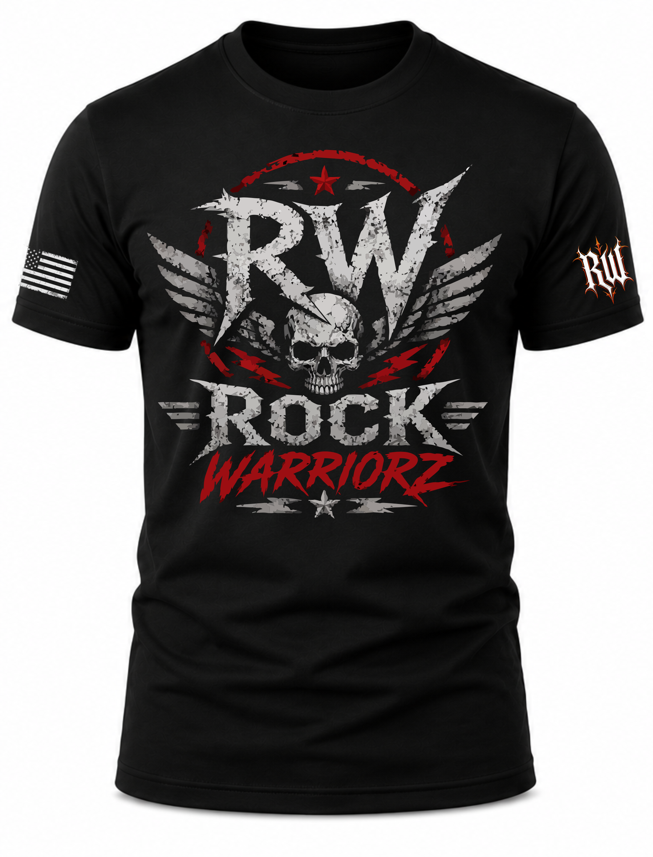 Rock Warriorz RW Skull Wing T-Shirt