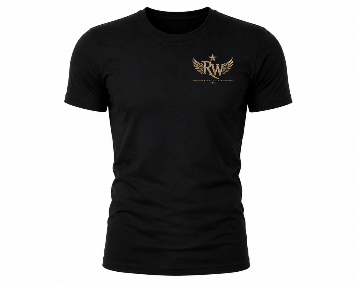 Rock Warriorz Freedom Company Bull Skull Signature Collection Black T-Shirt