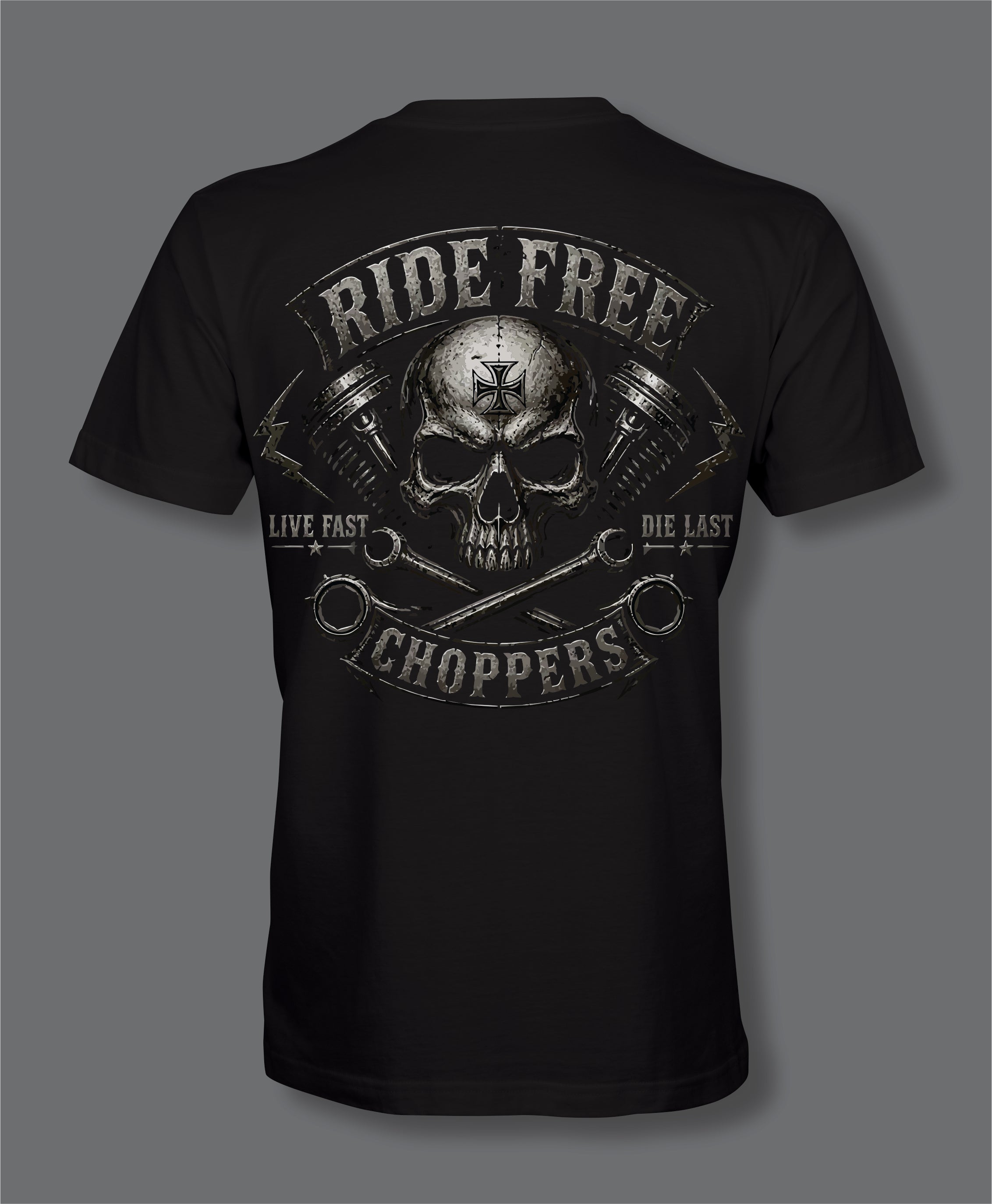RW Ride Free Front and Back T-Shirt