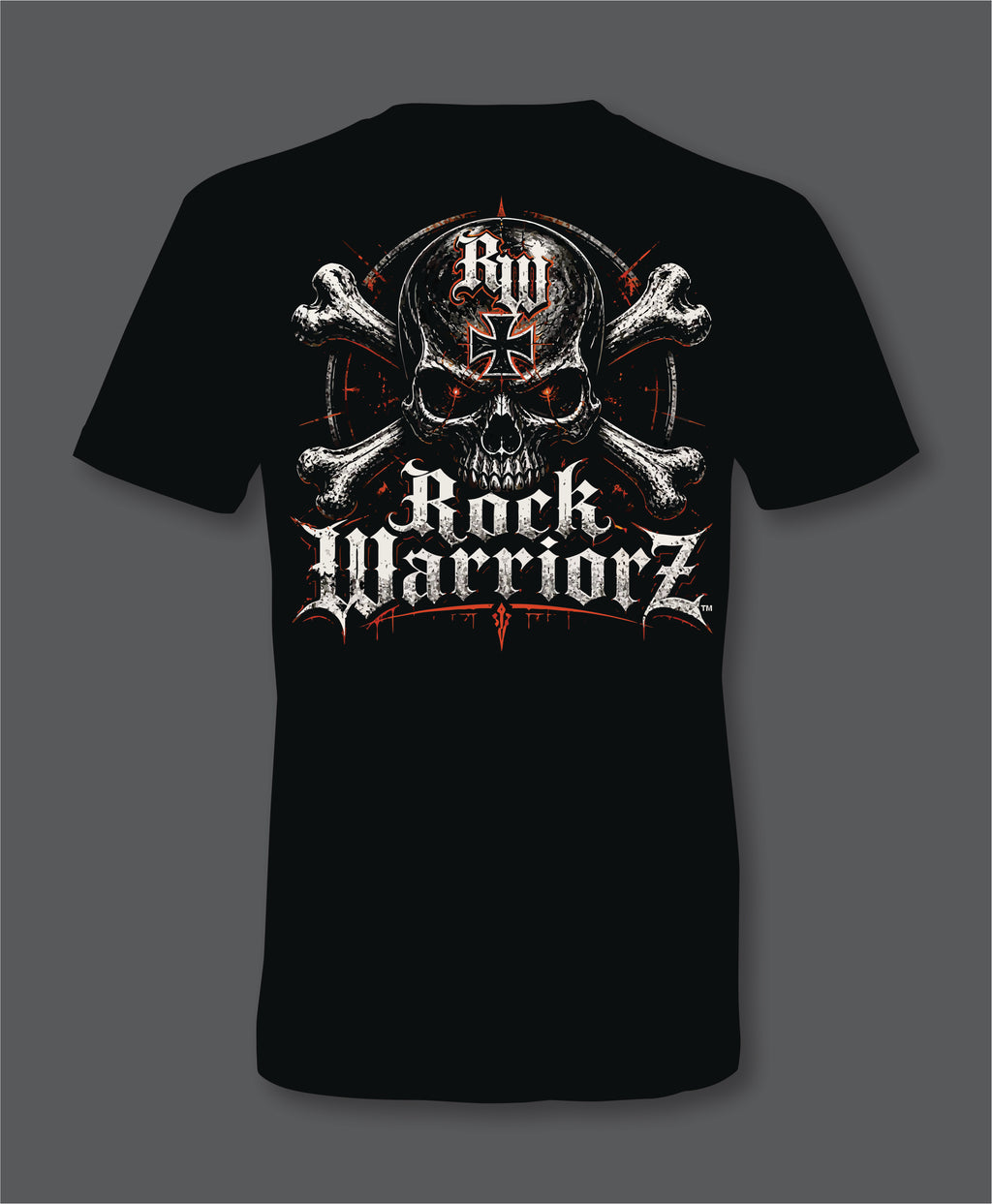 Rock Warriorz RW Front and Back Logo