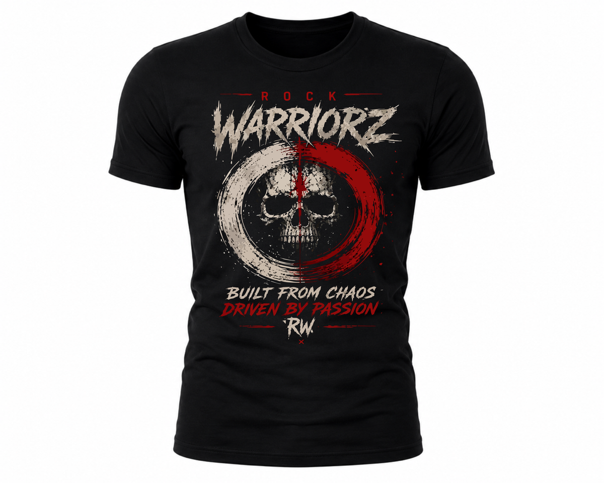 Rock Warriorz Built from Chaos Black T-Shirt