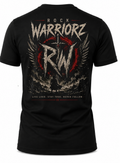 Rock Warriorz Live Loud Stay True Fron and Back T-Shirt Logo