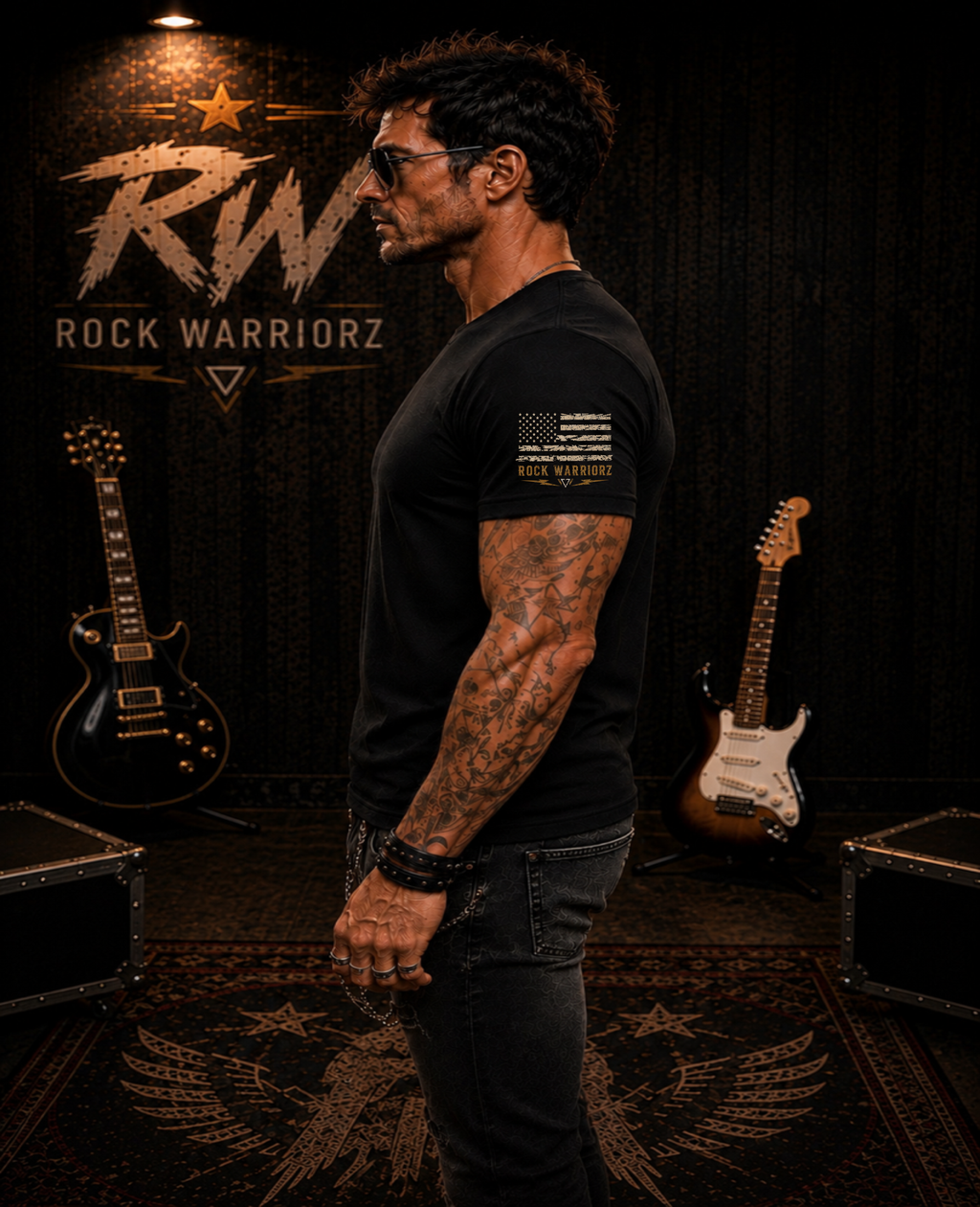Rock Warriorz No Retreat Black T-Shirt