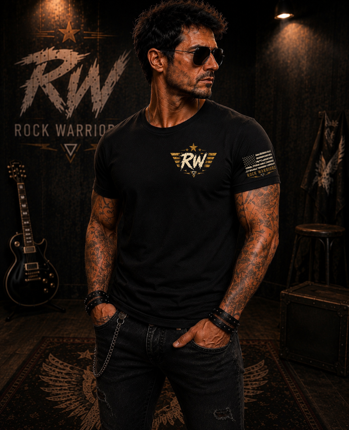 Rock Warriorz No Retreat Black T-Shirt