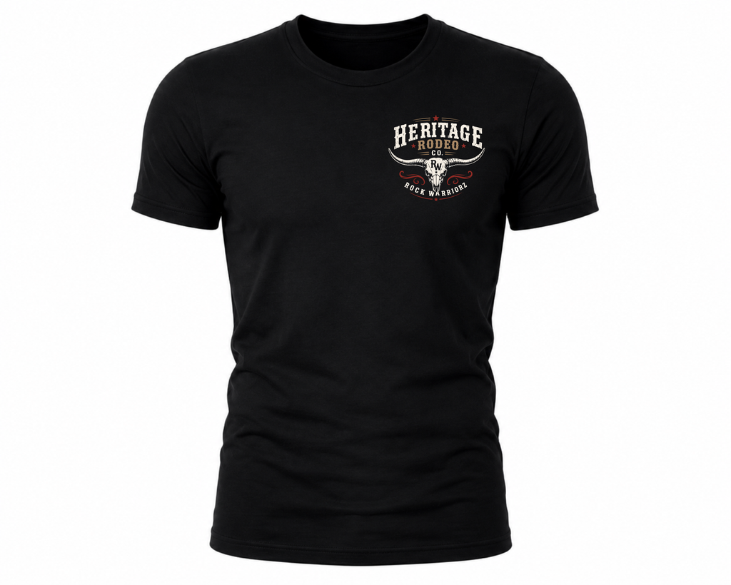 Rock Warriorz Heritage Rodeo Black T-Shirt