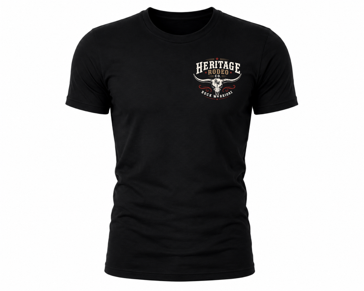 Rock Warriorz Heritage Rodeo Black T-Shirt