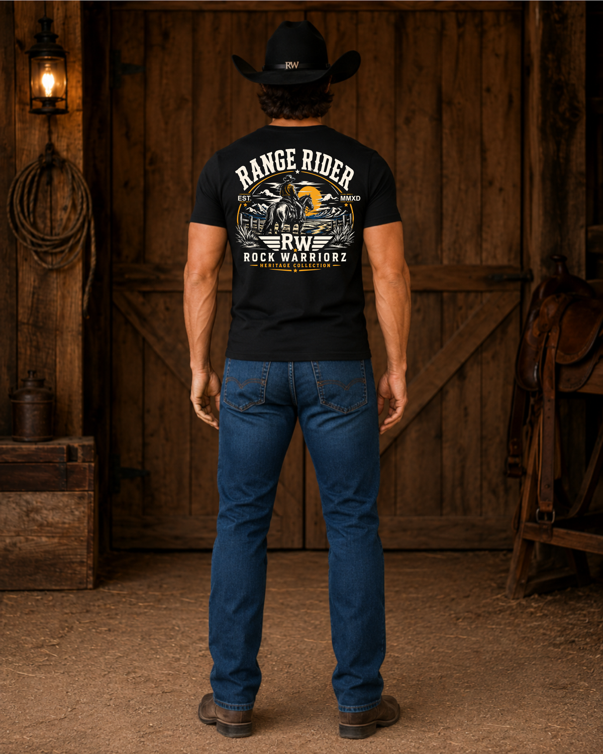 Rock Warriorz Range Rider Black T-Shirt