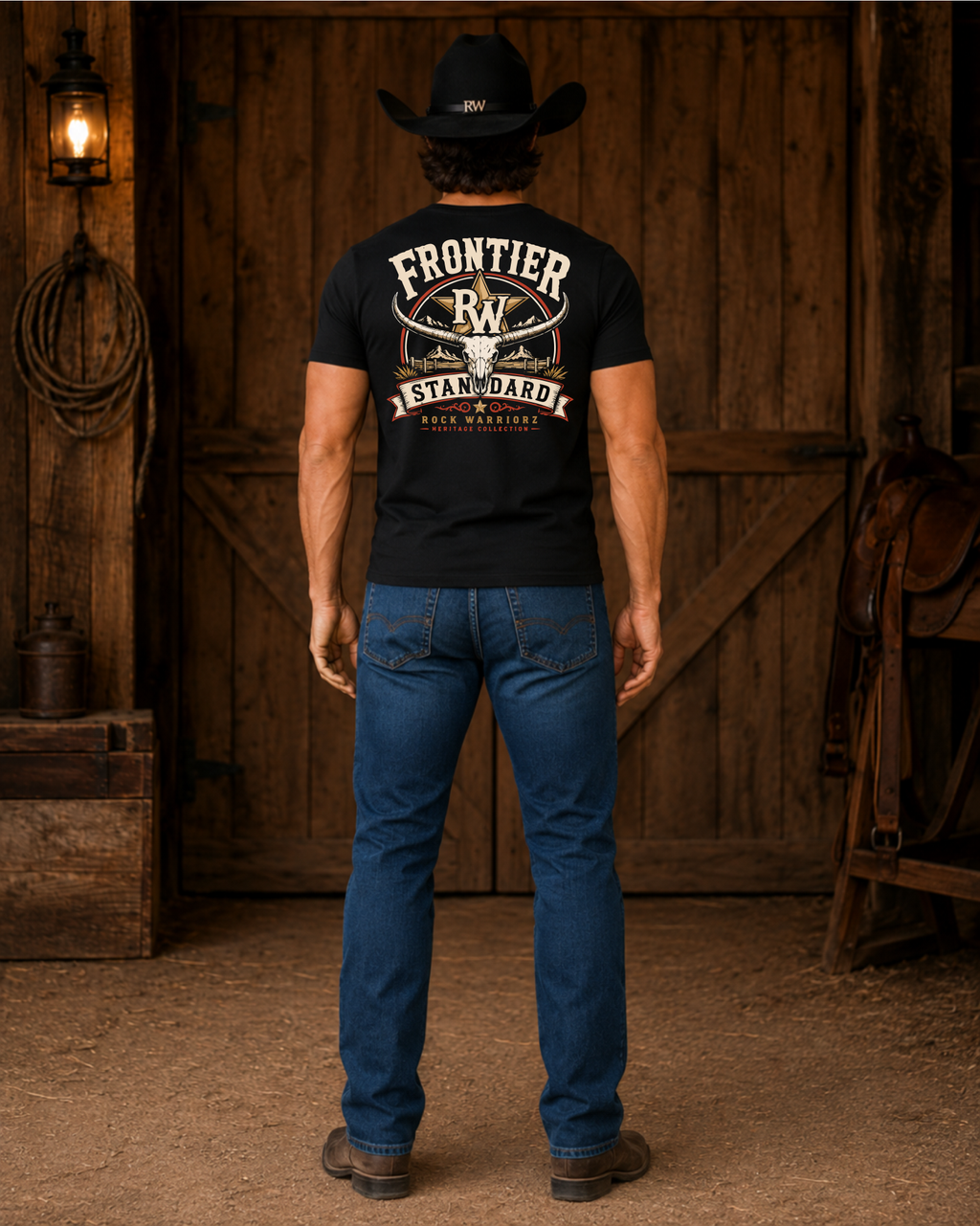 Rock Warriorz Frontier Black T- Shirt