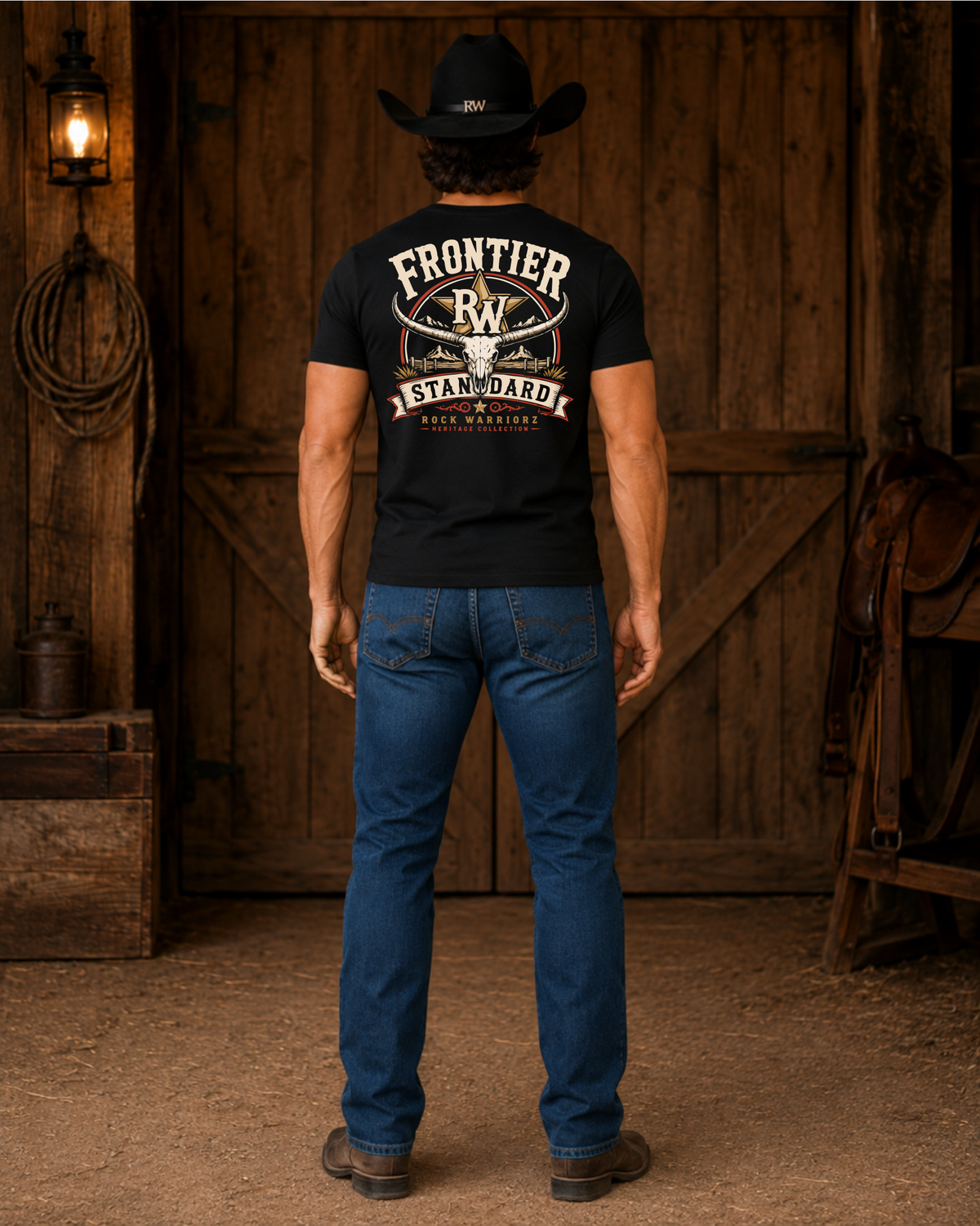 Rock Warriorz Frontier Black T- Shirt