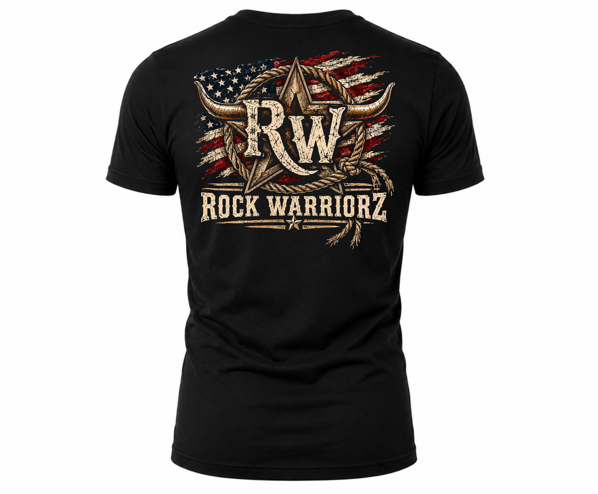 Rock Warriorz Flag RW Vlack T-Shirt
