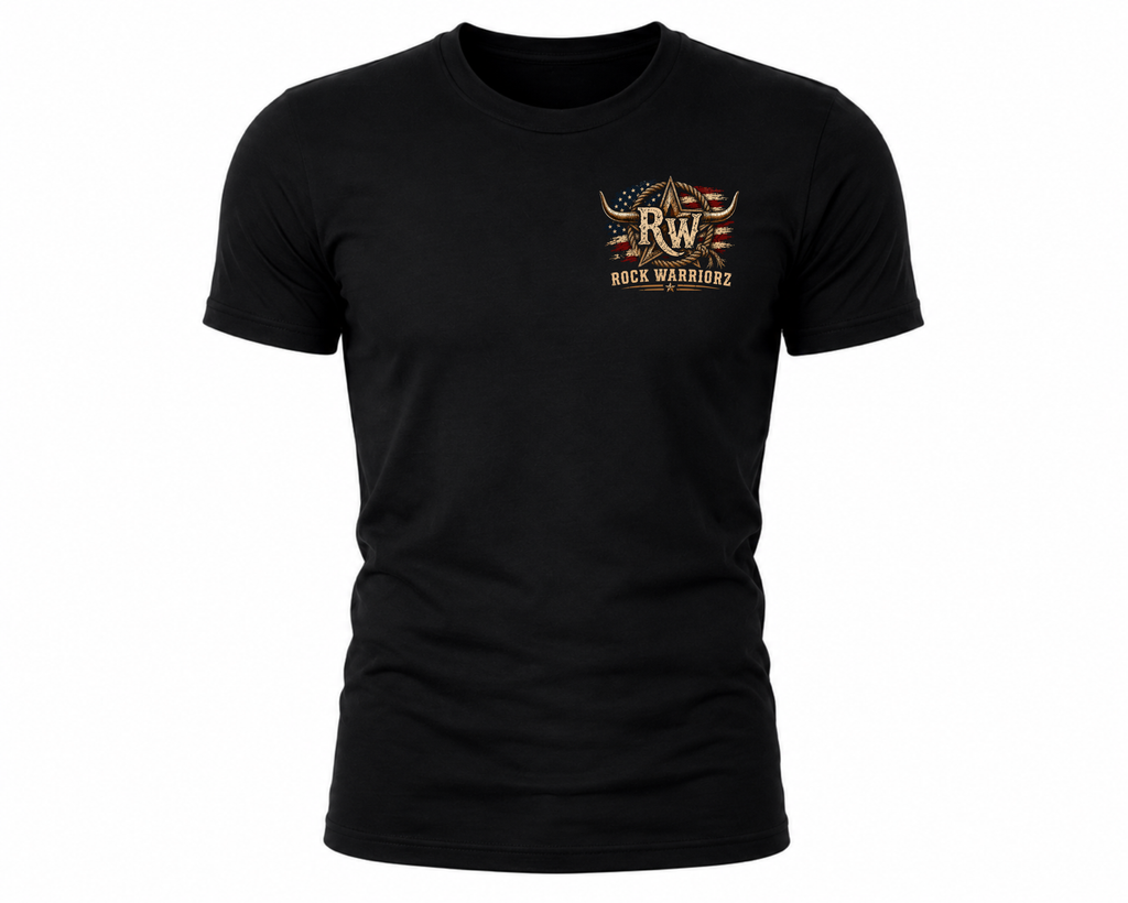 Rock Warriorz Flag RW Vlack T-Shirt