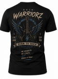 Rock Warriorz Born to Rock Never Follow Front and Back T-Shirt