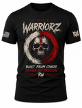 Rock Warriorz Built from Chaos Front logo both sleeve T-Shirt