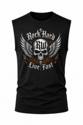 Rock Warriorz Rock Hard Live Fast Sleeveless T-Shirt