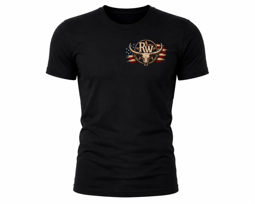 Rock Warriorz American Stock Black T-Shirt