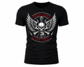 Rock Warriorz Rock Hard Live Fast Black T-Shirt