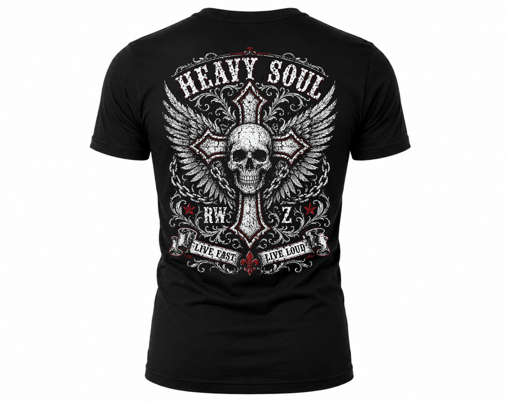 Rock Warriorz Heavy Soul Black T-Shirt