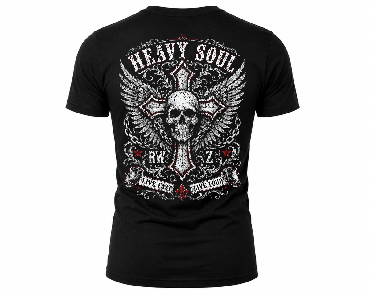 Rock Warriorz Heavy Soul Black T-Shirt