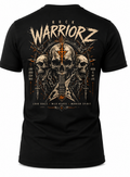 Rock Warriorz Skull Guitar Front Back and Sleeve Logo