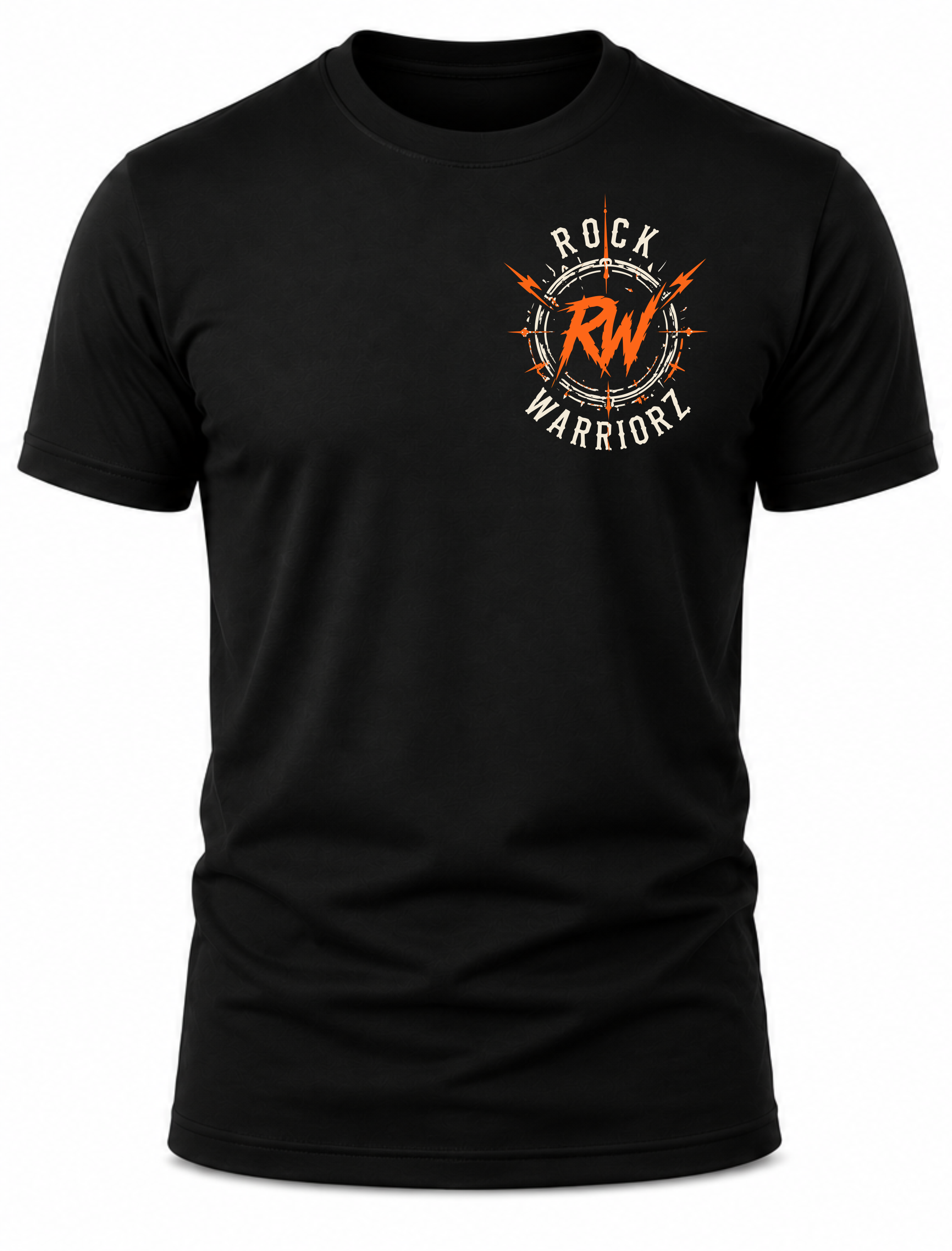 Rock Warriorz Skull Guitar Front Back and Sleeve Logo
