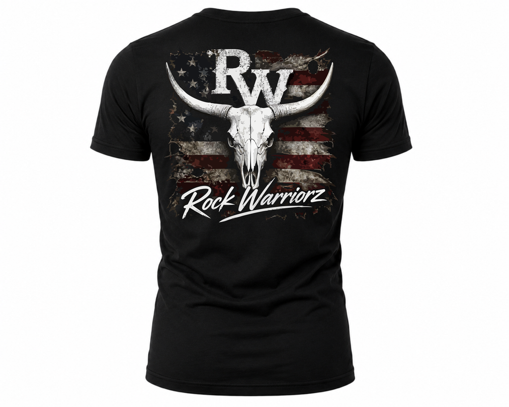 Rock Warriorz Flag Bull Skull