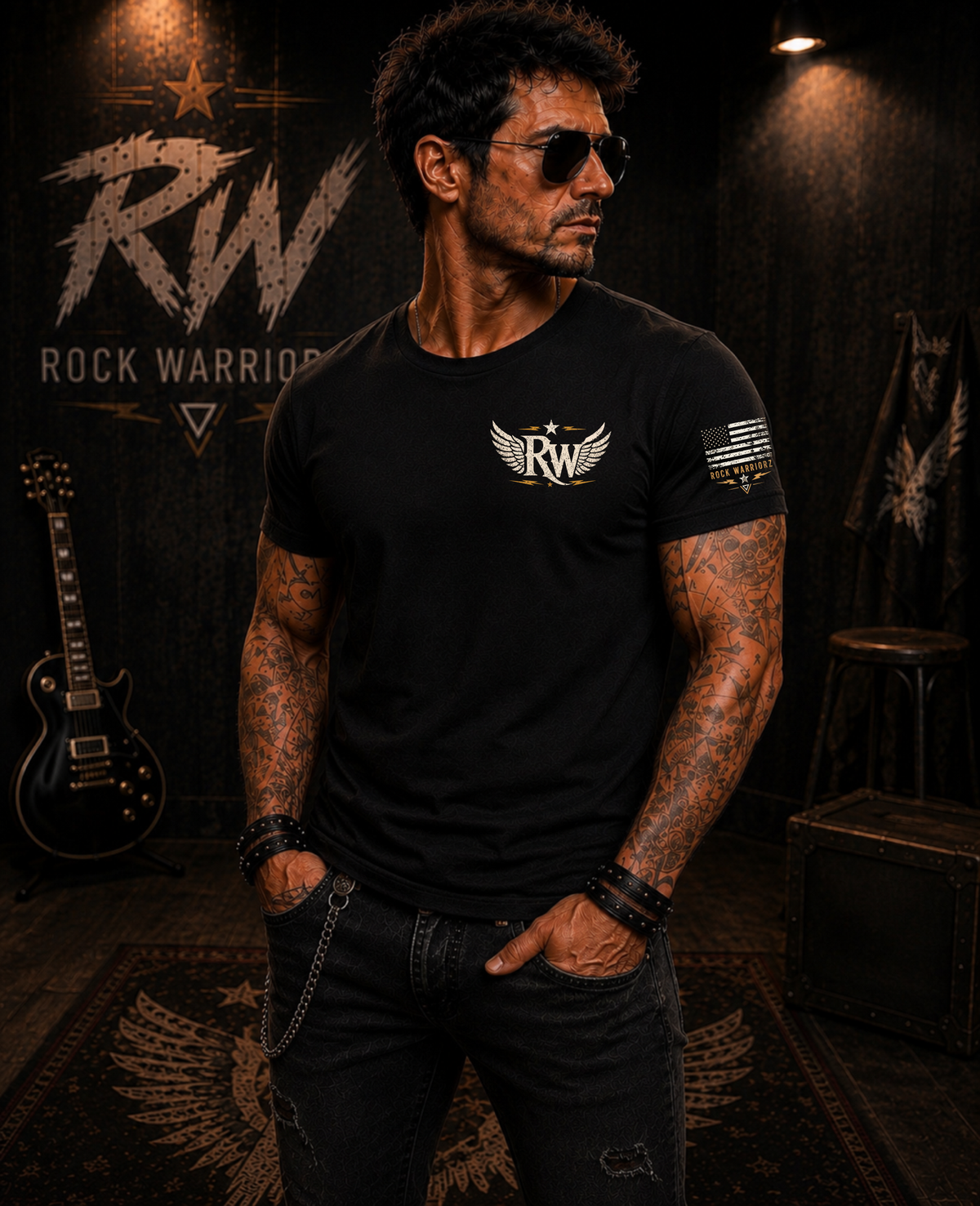 Rock Warriorz Midnight Rebellion Black T-Shirt
