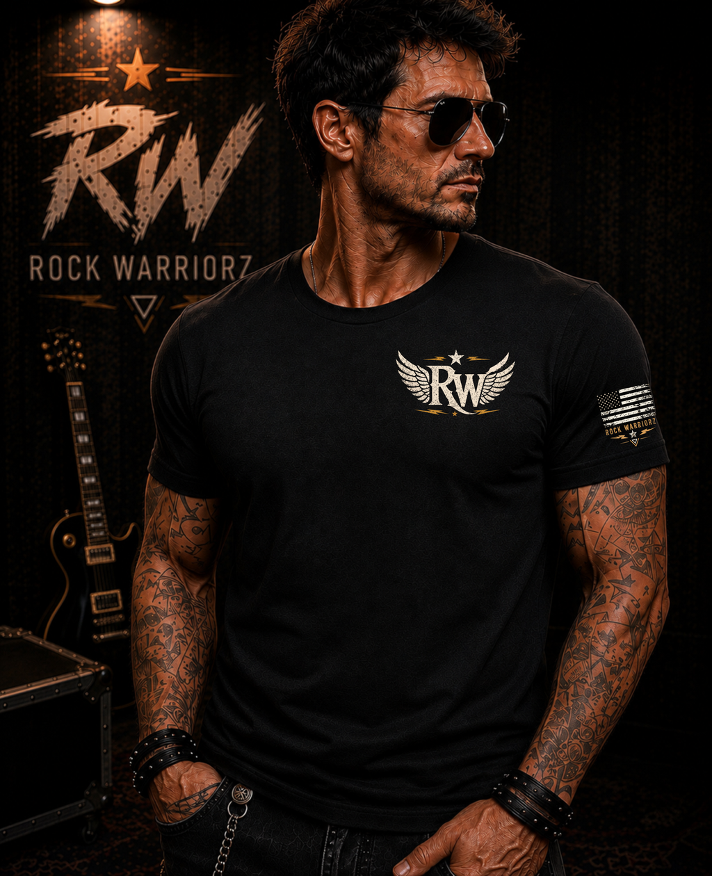 Rock Warriorz Midnight Rebellion Black T-Shirt